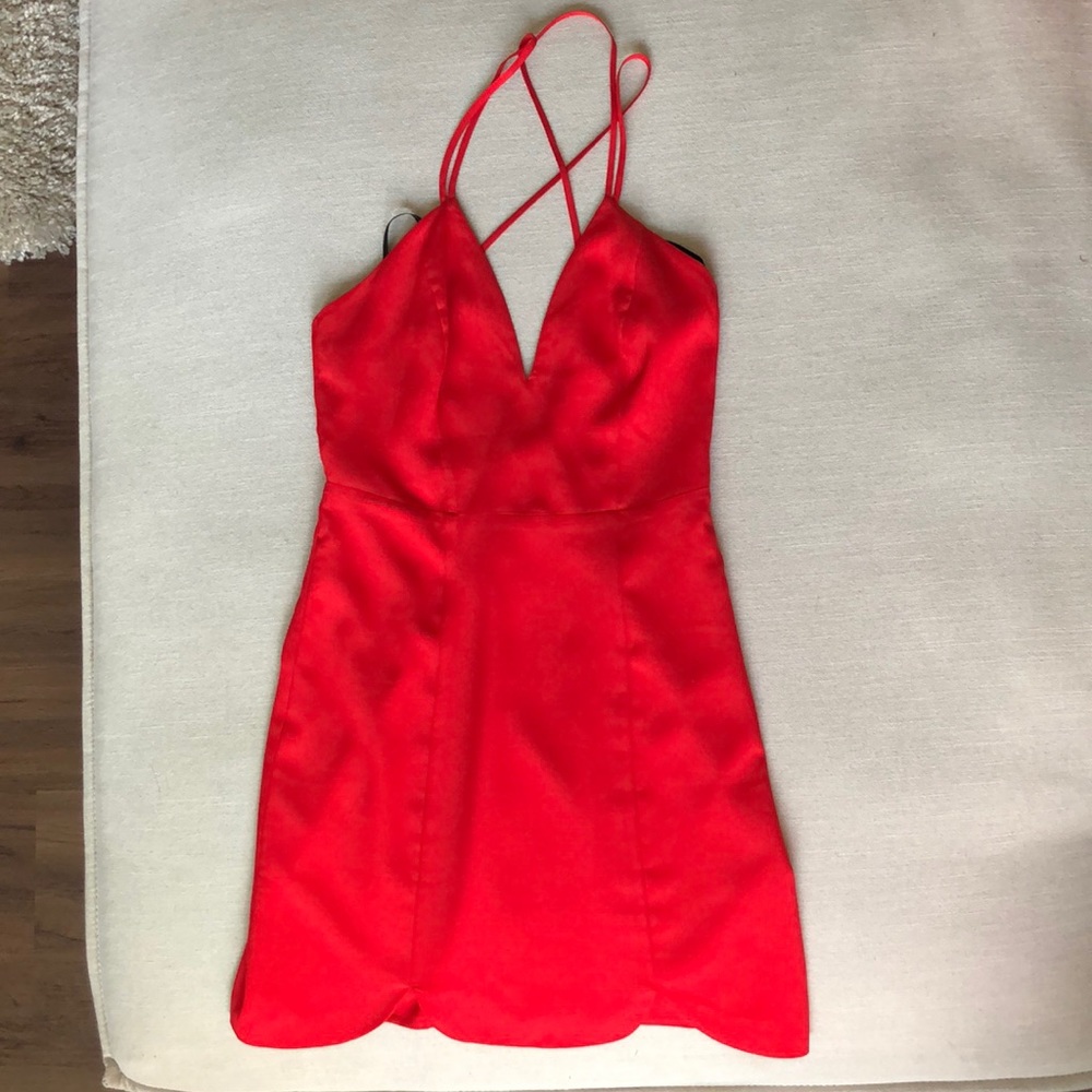 Red Bebe Mini Dress
